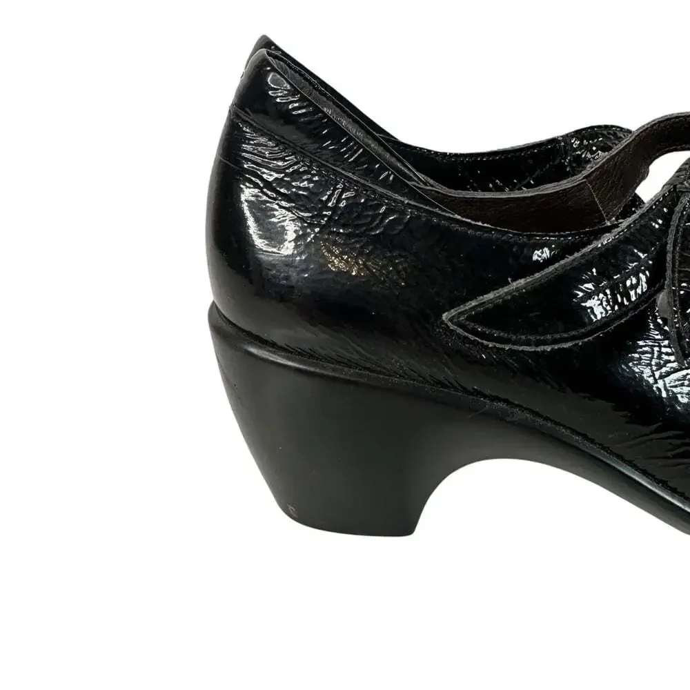 Naot Classic Pleasure Mary Jane Black Leather Comfort Work Shoes EU 38